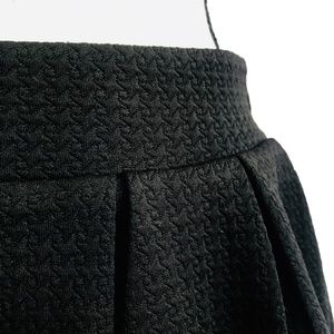 Candie's Skirts - Candie's Black Textured Skater Skirt Candie's Skirts - Candie's Black Textured Skater Skirt